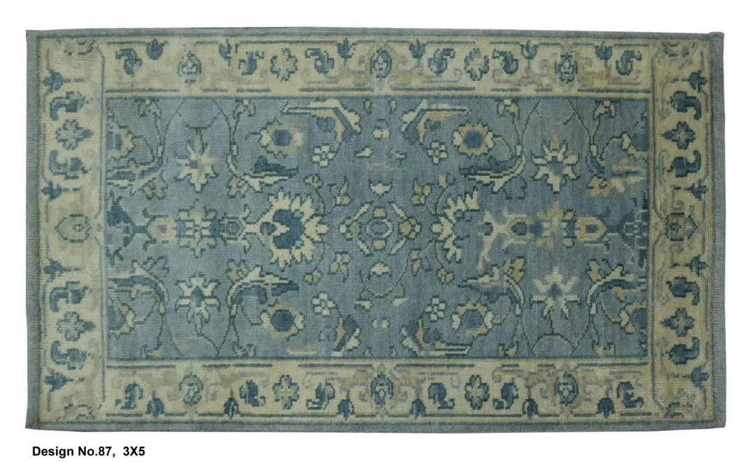 Hand knotted Indian Modern Rug 3'0" x 5'0" ABC Rugs Kilims